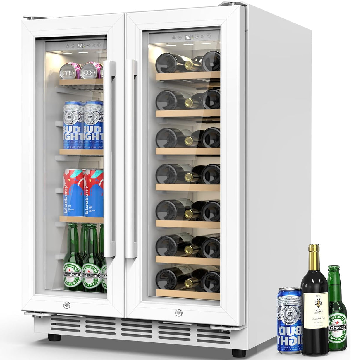 Mini Beverage Refrigerator Cooler -Small Beverage Fridge 1.4cu.ft