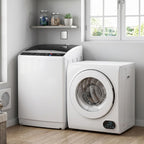 ROVSUN 25LBS Full-Automatic Washing Machine and 3.5CuFt Portable Clothes Dryer Set, Compact Laundry Washer and Dryer Combo Set with Stainless Steel Inner Tub, for Apartment, Dorms, Home