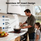 Range Hood Insert 30 inch, 620CFM Built-in Kitchen Hood