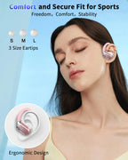 Wireless Earbuds Sports, 75Hrs Bluetooth 5.4 Headphones, Bass Hi-Fi Stereo