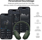 TOZO HT3 Hybrid Noise Cancelling Wireless Headphones, 90H Over Ear Headset