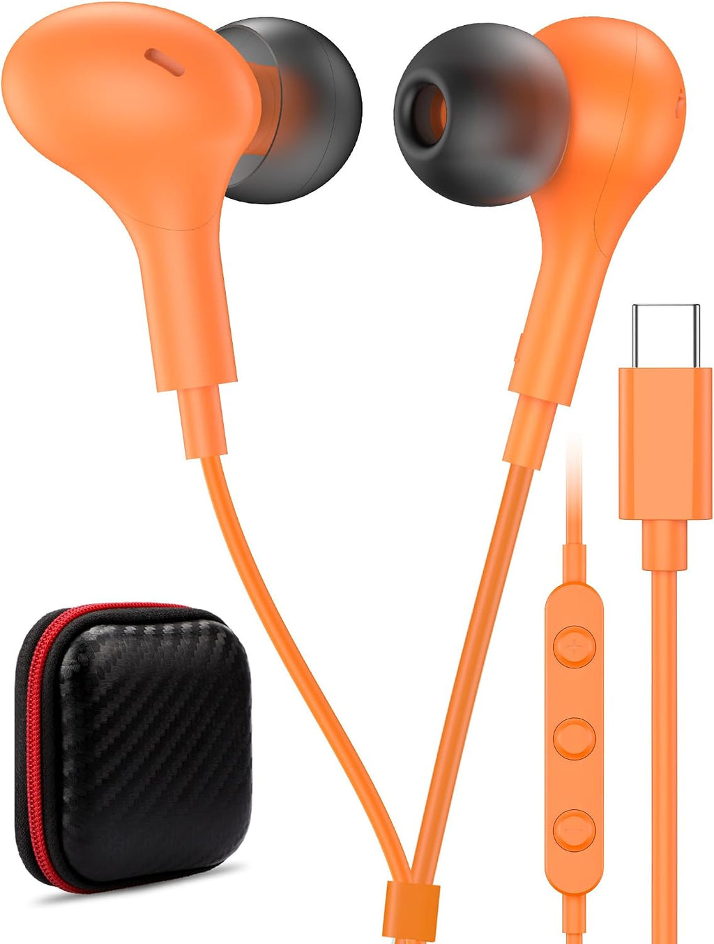 USB C Headphone for Samsung S26 S25 FE S24 A16 A17 Z Wired Earbuds Magnetic