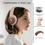 Candy Bila Wired Kids Headphones for School, Over-Ear for Boys Girls