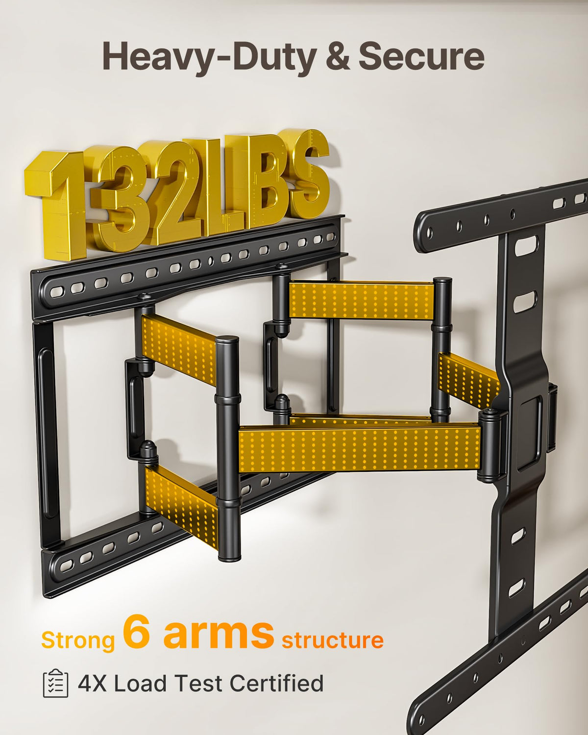 monTEK Full Motion Small TV Wall Mount for 13-43 Inch TVs up to 44 lb