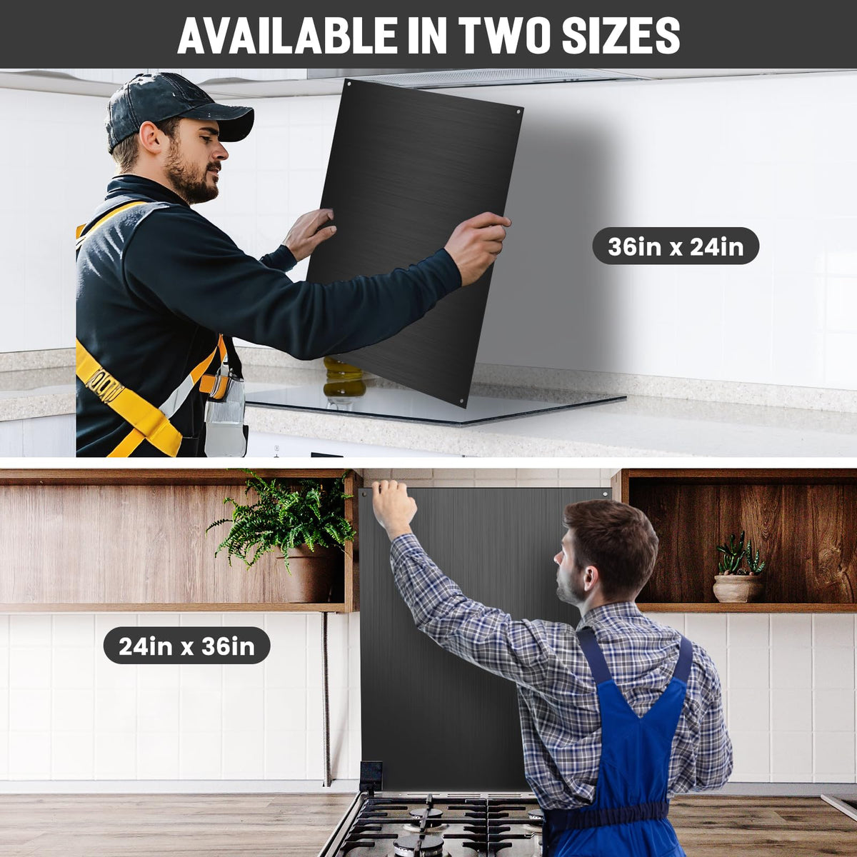 12"x29.5" Stainless Steel Backsplash - Ultra Flat & Easy to Clean, Protect Wall from Splash & Stain - Kitchen Stove Backsplash Panel for Oven & Range Hood with Pre-Drilled Holes