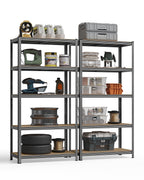 SONGMICS 5-Tier Heavy-Duty Shelving Units, Set of 2, Boltless Assembly