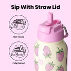 BOTTLE BOTTLE Stainless Steel Bottle with Straw and Pill Box