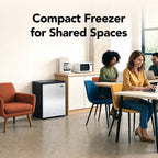 Whynter Upright Mini Freezer, 3.1 Cu Ft, Silver, CUF-301SS