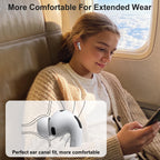 3 Pairs Replacement Ear Tips for AirPods Pro 2nd & 1st(Small, Black)