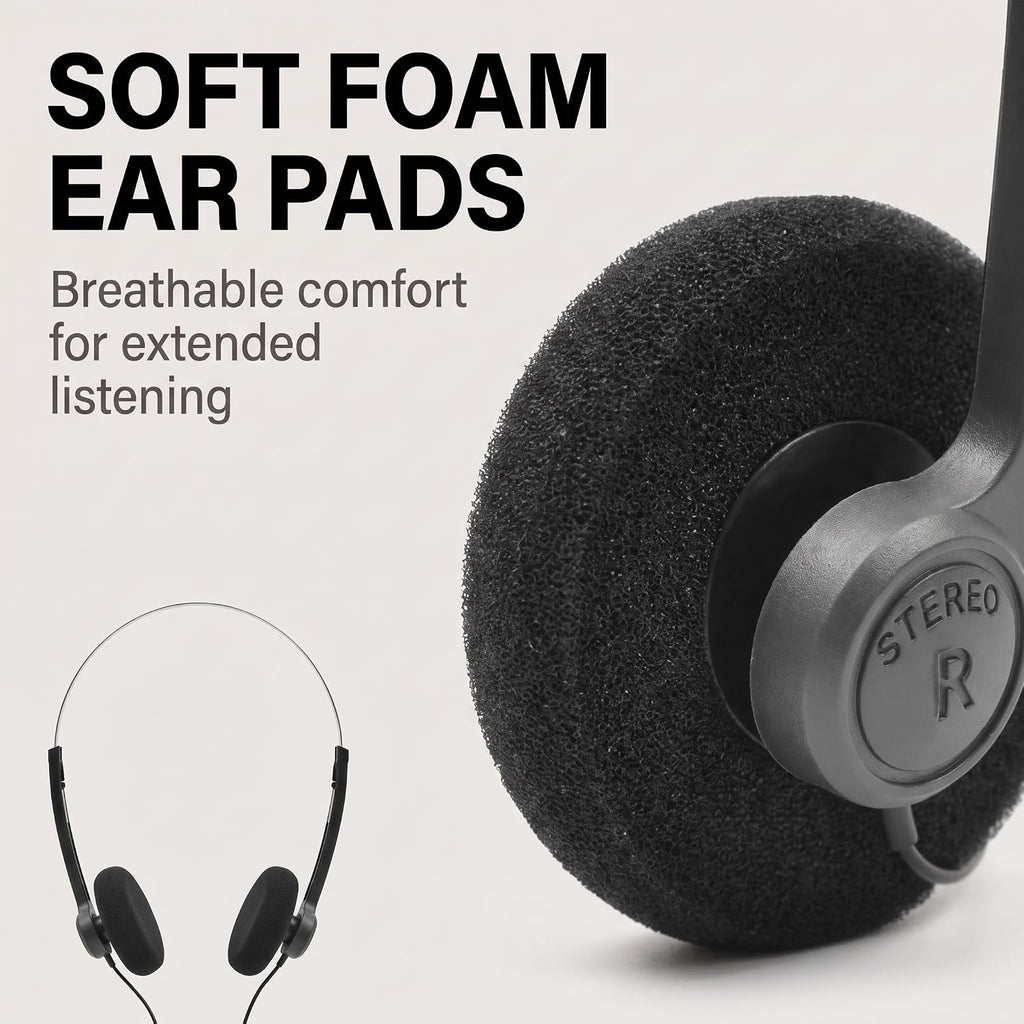 Retro Over-Ear Headphone,Vintage Feelings Underwire Headphones,Retro Lightweight Earphones,Hi-Fi Stereo Earphone Headset,Headphone,for Most Mobile Phones Playback Pevices Headphones (Black)