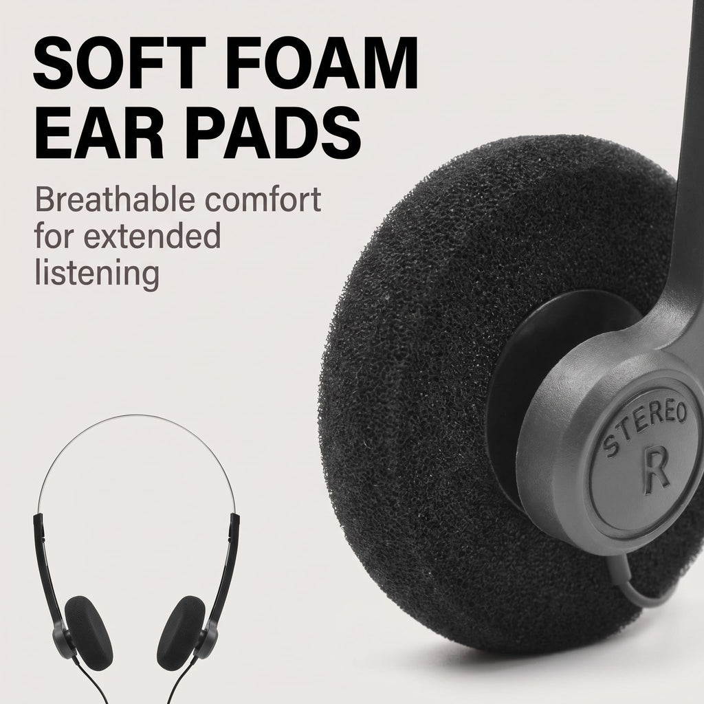 Retro Over-Ear Headphone,Vintage Feelings Underwire Headphones,Retro Lightweight Earphones,Hi-Fi Stereo Earphone Headset,Headphone,for Most Mobile Phones Playback Pevices Headphones (Black)