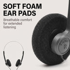 Retro Over-Ear Headphone,Vintage Feelings Underwire Headphones,Retro Lightweight Earphones,Hi-Fi Stereo Earphone Headset,Headphone,for Most Mobile Phones Playback Pevices Headphones (Black)