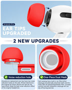 5 Pairs Replacement Ear Tips for AirPods Pro 3 (White)