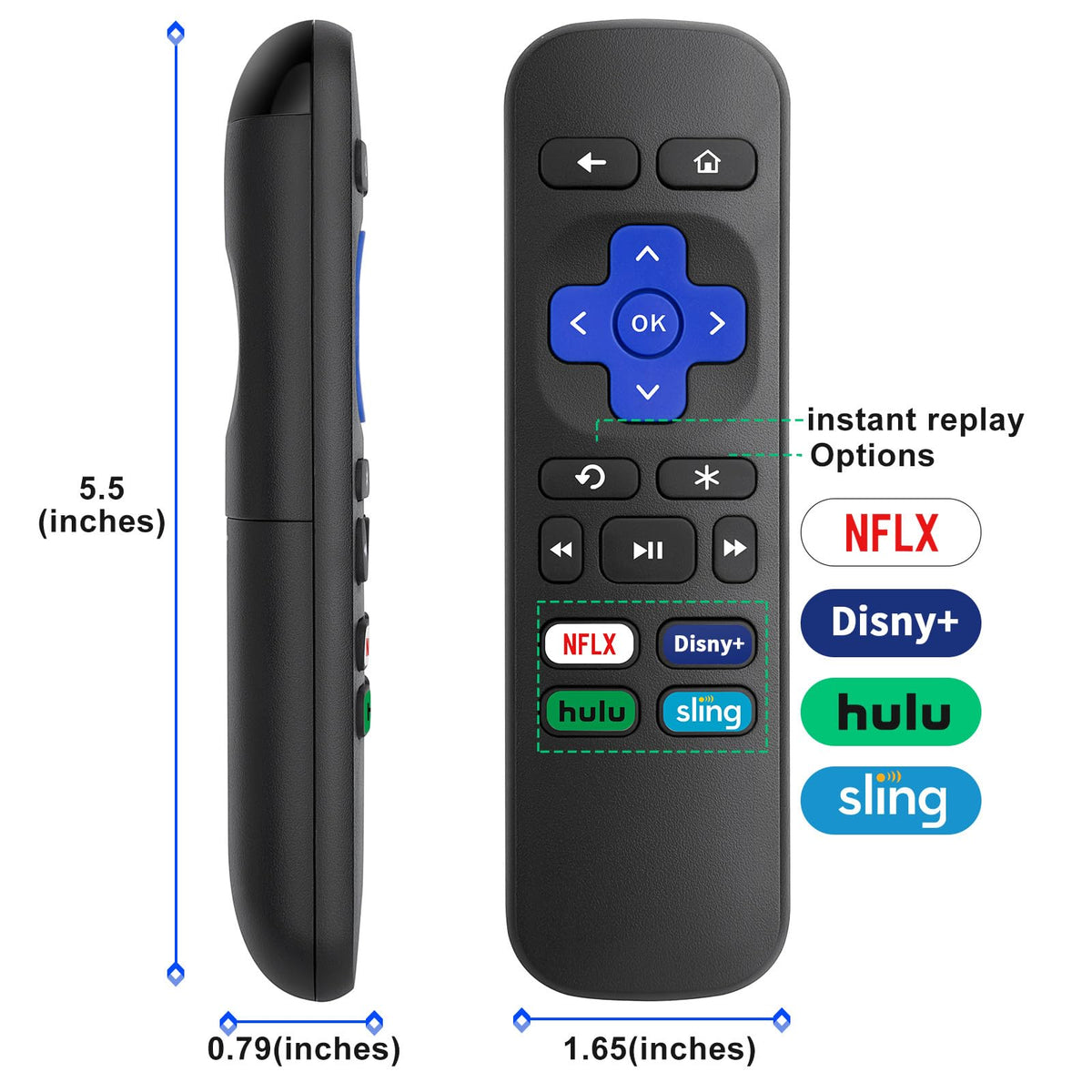 Replacement for Apple-TV-4K-Remote, Remote Control for Apple TV 4K/HD