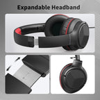 Botesty Sound Headphones Wired with Mic for School, 3.5mm Plug in, Purple