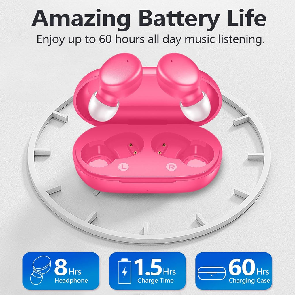 MOZOTER Mini Wireless Earbuds Bluetooth 5.3 in Ear Headphones Headsets