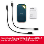 SanDisk Extreme Portable SSD 1TB - Up to 1050MB/s Read Speeds (Older Model)