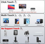 InnoView Portable Monitor, 15.6 Inch FHD 1080P HDMI USB C Second External Monitor for Laptop, Desktop, MacBook, Phones, Tablet, PS5/4, Xbox, Switch, Built-in Speaker with Protective Case
