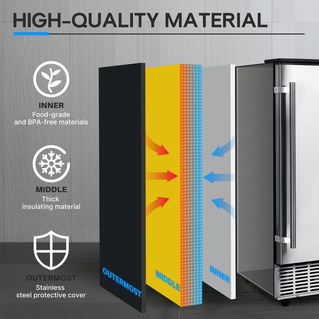 ICEPURE Nugget Ice Makers Countertop with App, Portable Ice Machine