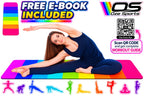 OZE SPORTS Yoga Mat, NBR Foam, Extra Thick, Non-Slip, High Density, Large, for Pilates, Gymnastics, HiiT and Fitness, with Free Carry Strap