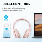 Soundcore by Anker Q20i Headphones with Protective Case, Blue, Bundle