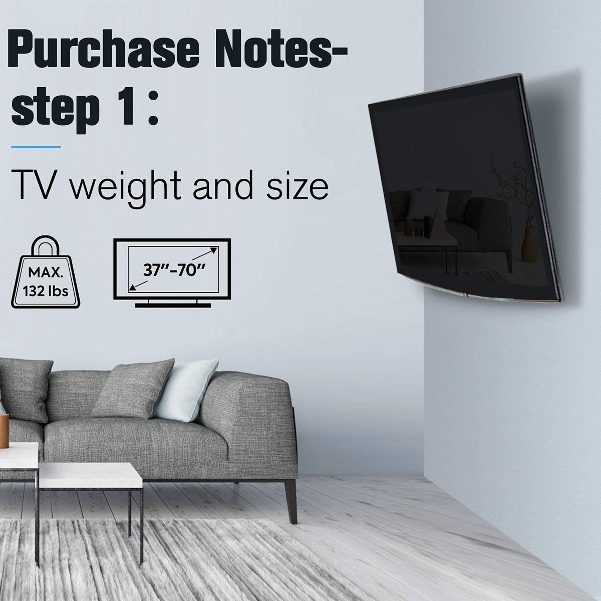 Mounting Dream Full Motion TV Wall Mount for 32-70 Inch TVs up to 110lbs