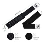 Slim Panda Ankle Straps for Cable Machines, Cable Kickback Ankle Cuffs