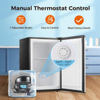 Kismile Small Freezer Upright, 3.0 Cu.ft Mini Freezer, Stainless Steel