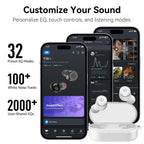 TOZO T10 Wireless Earbuds Powerful Bass Stereo Wireless Charging, APP, IPX8