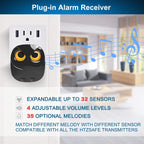 Driveway Alarm- 1/2 Mile Long Range Motion Sensor- 1 Receiver+2 Sensors
