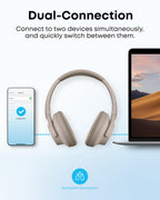 Soundcore by Anker Q20i Headphones with Protective Case, Blue, Bundle