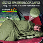 Sleeping Bag for Camping,Sleeping Bags for Adults Backpacking Waterproof,3 Seasons Adult Blanket,Small Packed Ultralight Carry Bag, Soft,Thick and Warm,for Outdoor Camping,Travel,Hiking