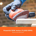 BLACK+DECKER Mouse 55W Detail Sander, BEW230-GB