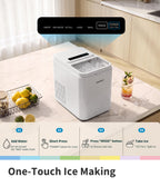 Comfee 33lbs Countertop Bullet Ice Maker, Self-Cleaning, with Ice Scoop