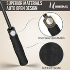 NINEMAX Large Golf Umbrella Windproof Strong 54/62/68 Inch,Extra Big Golf Umbrellas Automatic Open Double Canopy for Gents Women
