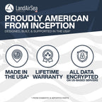LandAirSea Overdrive GPS Tracker — Extended Life Battery, Magnetic, and Waterproof. Commercial GPS Tracker for Vehicles, Trailers, Equipment, and Assets. Real-Time Global Tracking.