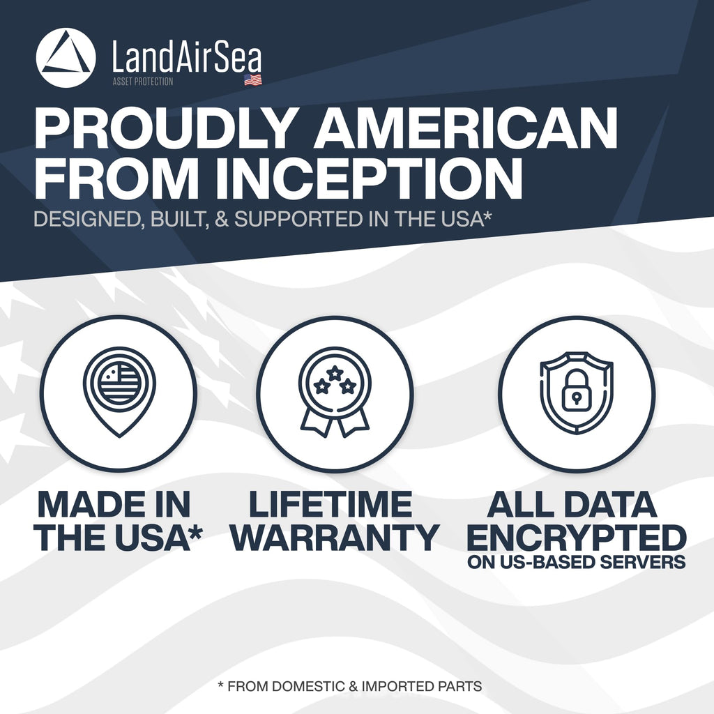 LandAirSea Overdrive GPS Tracker — Extended Life Battery, Magnetic, and Waterproof. Commercial GPS Tracker for Vehicles, Trailers, Equipment, and Assets. Real-Time Global Tracking.