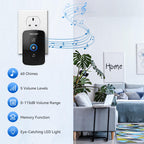 TECKNET Wireless Doorbell, Wall Plug-in Door Bells Wireless Cordless
