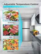 BLACK+DECKER 18.1 Cu. Ft. Top Mount Refrigerator with Ice Maker, BR1810HIMB