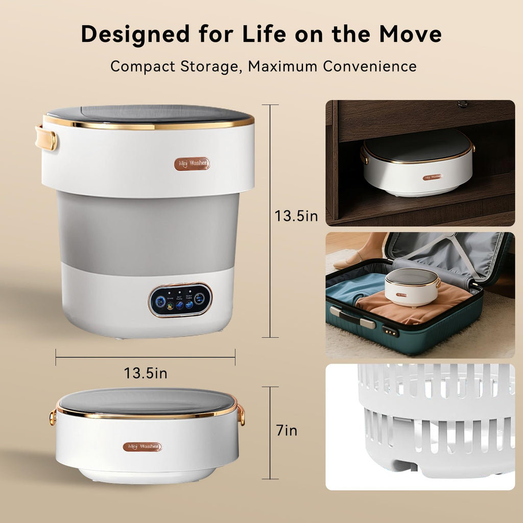 Portable Foldable Washing Machine -20l Mini Washer For Deep Cleaning