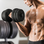 Yaheetech 30KG/25KG/20KG/15KG Adjustable Dumbbells Weight Set for Men/Women