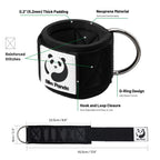 Slim Panda Ankle Straps for Cable Machines, Cable Kickback Ankle Cuffs