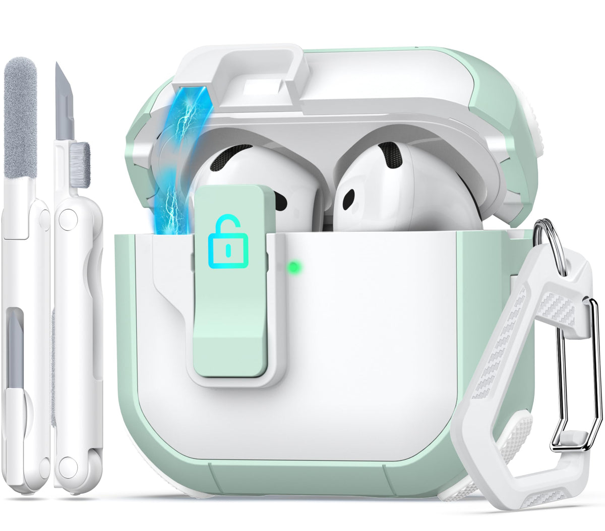 for AirPods 4 Case & AirPods 5 Case with Cleaner Kit,Clear Cover