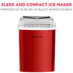 Frigidaire EFIC123-SS Counter Top Maker, Produces 26 pounds Ice per Day, Stainless Steel