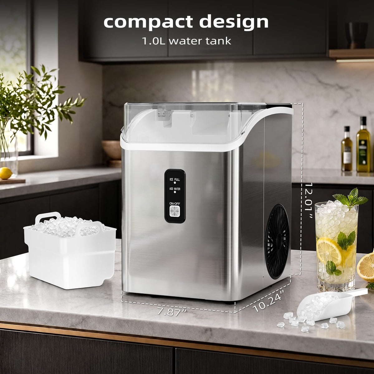 Antarctic Star Nugget Ice Maker Countertop