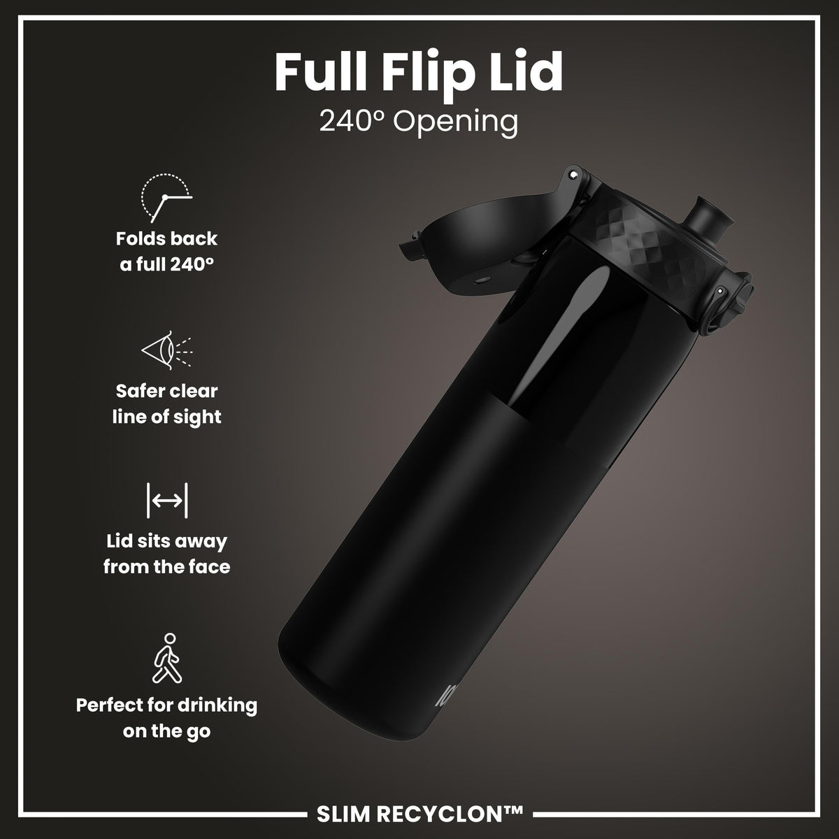 ION8 Leak Proof Water Bottle, 500ml (18oz), Fighter Jets