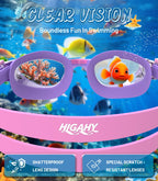 Kids Swimming Goggles for Boys & Girls Aged 6-14, Anti-Fog