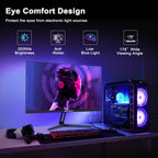 SANSUI 24 Inch Gaming Monitor 200Hz 1Ms FreeSync HDR 110% sRGB FHD 1080P Computer Monitor HDMI DP Ports Eye Care Frameless VESA Mount Cable Management(ES-G24F4L HDMI Cable Included)
