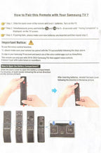 Pack of 2，for Samsung smart TV Remote Replacement