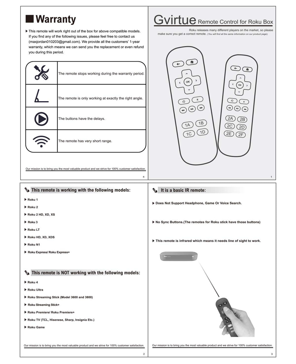 Universal Remote for All Samsung TV Remote, Replacement Compatible with All Samsung LED, LCD, QLED, HDTV, 3D Series Smart TVs (BN59-01259B)